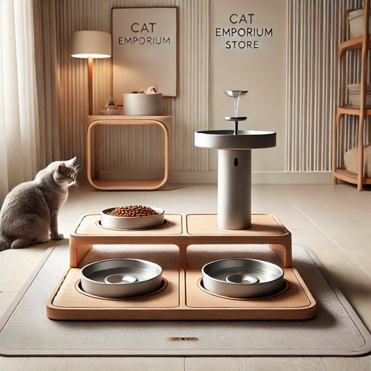 Hydration & Mealtimes, Upgraded: Fountains, Whisker-Kind Bowls, Elevation & Slow Feeders | Cat Emporium Store