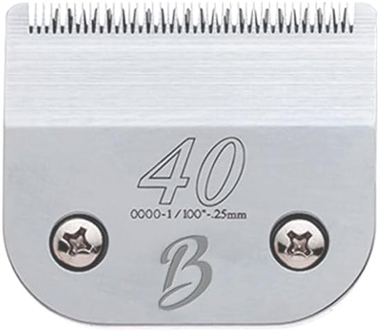 Detachable A Series 40 Blade Dog Grooming Clipper Blades Cuts Length 1/100" 0.25mm Japanese High Carbon Steel Dog Grooming Clipper Replacement Blade | Compatible A5 Series(B40)