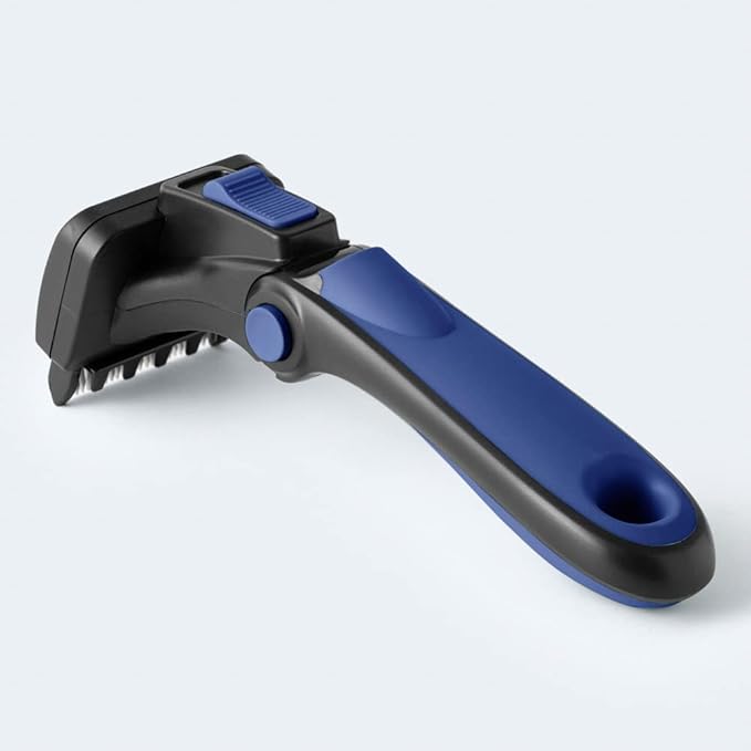 Deshedding Dog Brush for Long Hair (Small,Blue) – Gentle Deshedding tool for Dogs & Cats – Reduces shedding, without damaging topcoat. Removes Loose Fur & Dead Undercoat.