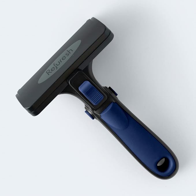 Deshedding Dog Brush for Long Hair (Large,Blue) – Gentle Deshedding tool for Dogs & Cats – Reduces shedding, without damaging topcoat. Removes Loose Fur & Dead Undercoat.