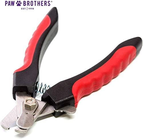 Ryan's Pet Supplies Paw Brothers Nail Clipper for Dogs and Cats, Pet Nail Clippers, Safe Grooming Tool, Professional Grade, Stainless Steel Blades, Saftey Guard, Large, 6.5 inches