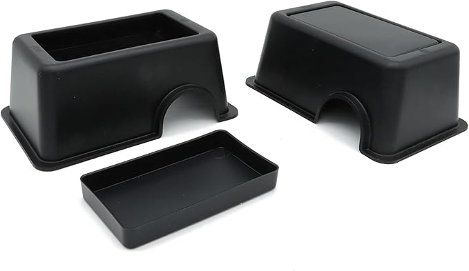 Reptile Hide Box Snake Hide Feel Secure and Safe, Gecko Hide (Black, Small 4 Pcs)