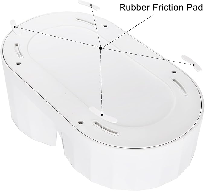 RIZZARI Large Gravity Water Dispenser: 8L Automatic Water Feeder with Stainless Steel Bowl - Two Caps and Filters for 30-60 LB Dogs with Spinal Issues - for Living Room Garage