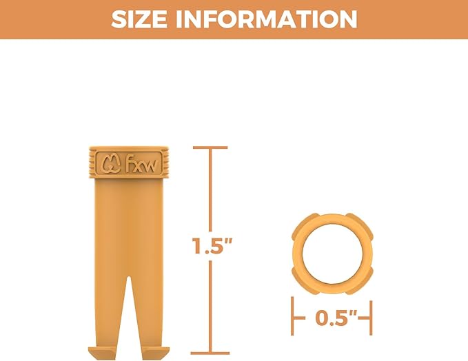 FXW Dog Playpen Accessories - Muffler Tubes, Compatible Rollick/Instant Dog Playpen (Replacement for HomePlus/Dog Gate) (32PCS, Orange) │ Patented