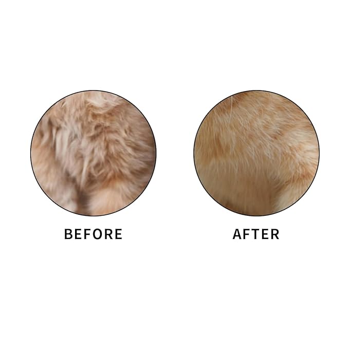 2PCS Cat Comb Dog Hair Comb,Pet Grooming Cleaning Comb,Pet Hair Removal Tool with Release Button