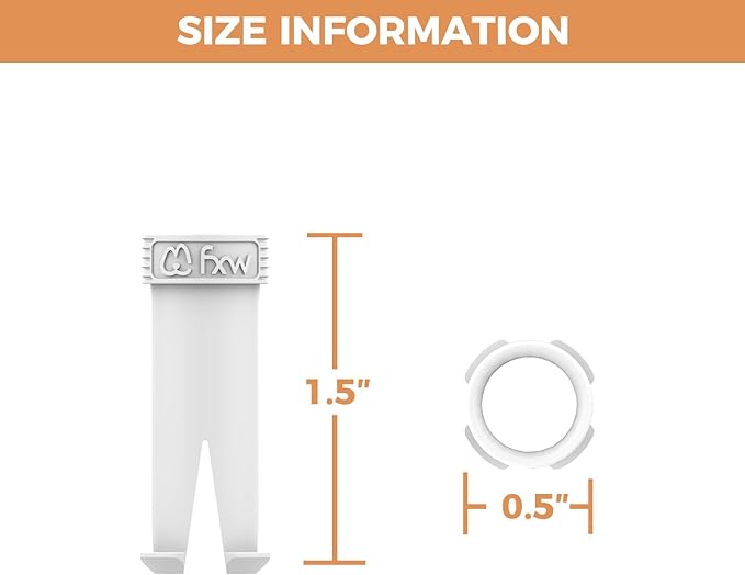 FXW Dog Playpen Accessories - Muffler Tubes, Compatible Rollick/Instant Dog Playpen (Replacement for HomePlus/Dog Gate) (32PCS, White) │ Patented