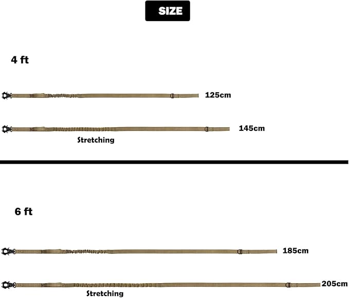 ICEFANG Tactical Dog Leash,K9 Training Walking Bungee Lead with 2 Control Handle,Heavy Duty Quick Release Metal Clasp,for Medium Large Breed (Reflective Purple, 6 FT)