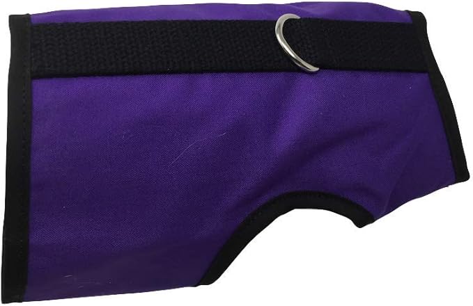 Kitty Holster Cat Harness – Secure Cat Harness for Walking, Soft Cotton Cat Accessories, Comfortable Fit, Strong Hook-and-Loop Closure, Made in USA – Purple, S/M