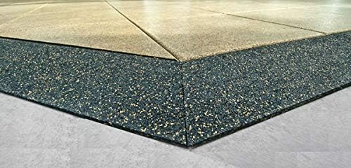 American Floor Mats - Extreme Rubber Gym Tiles - 1 Inch Thick Colorful - Superior Shock and Sound Absorbing - 10% Red - 2' x 2' Single Tile (Covers 4 Sq Ft)