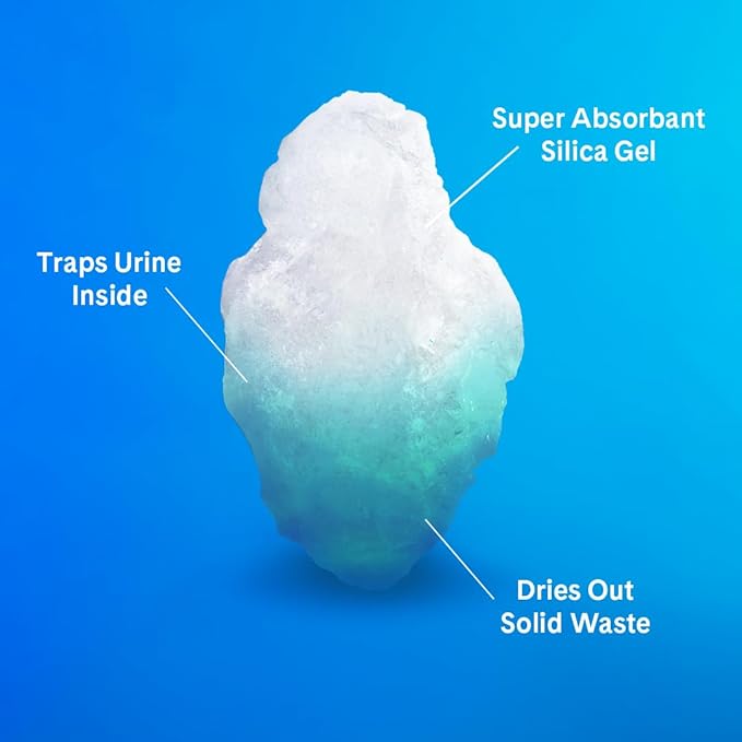 PrettyLitter Health Monitoring Cat Litter, Original Unscented Non-Clumping Crystal Litter, 6 lbs (Pack of 1)