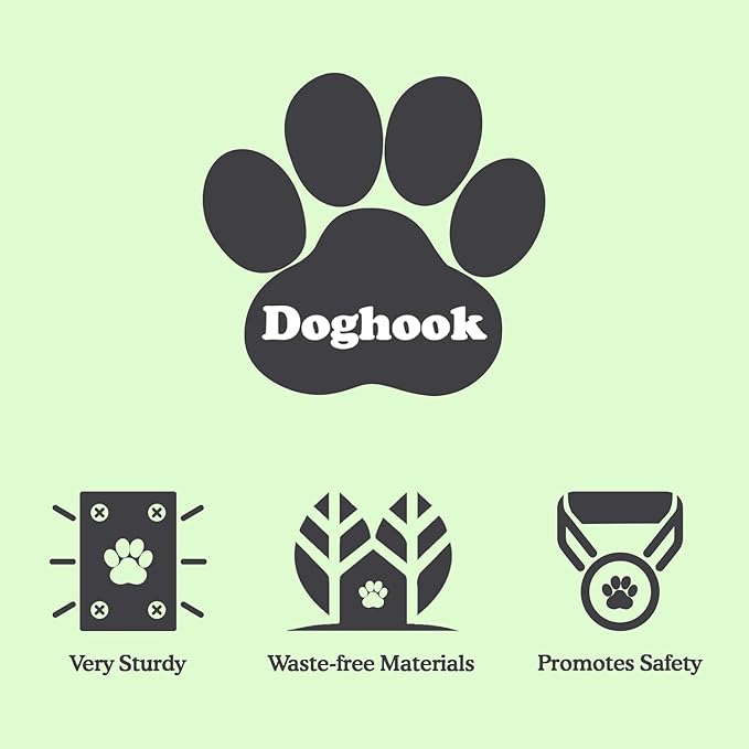 Canine Hitch- Secure Dog Leash Parking Mounted Indoor – Outdoor Wall Hook - Tie Out Stainless Steel Practical Lead Management for Home & Business, Ultimate Strength 2 Pack