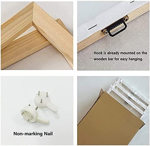 Yxbhhym-Large Pictures for Living Room Wall Decor Beach Wall Art Black and White Ocean Room Decor Sunset Canvas Prints Art Seascape Prints Poster Painting for Bedroom Wall Art Home Office Decoration