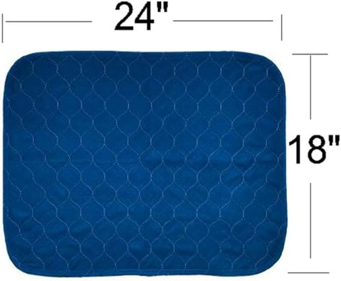 2Pack Washable Pee Pads for Dogs 18”x24”, Quick Dry Puppy Pads, Waterproof, Non Slip, Premium Reusable Dog Training Pads