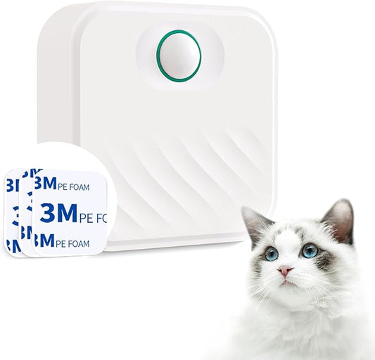 Smart Cat Litter Deodorizer,Dust-Free Cat box Deodorizer Rechargeable 4000 mAh,for All Kinds of Cat Litter Box Bathroom Wardrobe Kitchen and Small Area, White