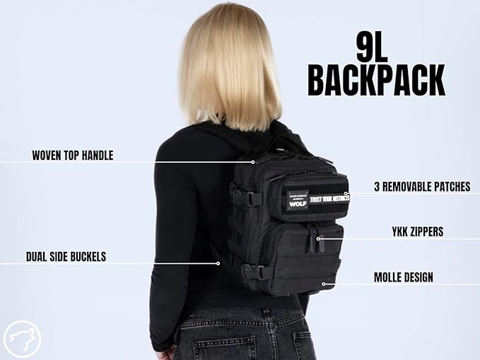 WOLFpak 9L Backpack Mini (Black Neon Pink)