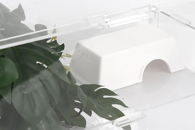 Snake Hide, Leopard Gecko Tank Accessories for Reptile Ball Python Crested Gecko Lizard Bearded Dragon - WhiteHideS