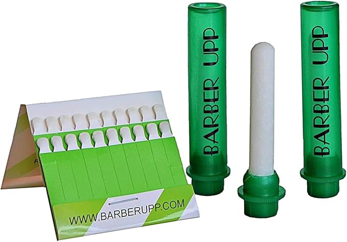 Green Stix + Styptic Pencil Set - 3 Pencils + 20 Aluminum Sulfate Sticks to Block & Stop Bleeding Fast from Razor Shaving Nicks & Minor Cuts - Anti-Bleed Shaving Accessory Men & Women