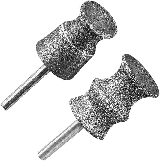 Diamond Dog Nail Grinder Bits for Rotary Tool,1/8" Nail Grinder Attachment for Dremel Grinder Replacement Heads Pets Nail Care Clippers for Medium Large Dogs,2-Pack(Large A&B)
