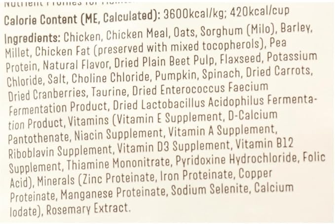 Whole Paws, Dry Dog Food, Chicken & Harvest Grains Recipe, Enhanced with Fiber & Prebiotics, 4 lb