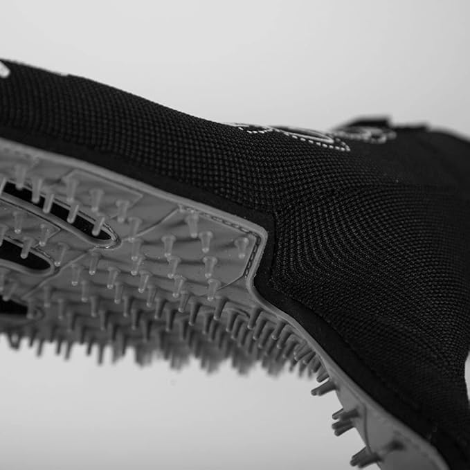 Seibertron Patented P.G.M.G-1 Pet Hair Remover/Deshedding Grooming Gloves Seven Sizes Fit All Works for Dogs, Horses, Cats and Other Animals Short Fur(1-Pair) Adult Black XXL