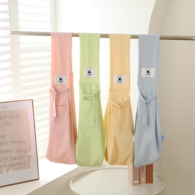 FORHER Pet cat Sling Carrier, Cat Travel Bag, Pet Soft Pouch and Tote Design, Shoulder Strap Hands Free Safe-Suitable for Puppy, Small Dogs Cats Outdoor (Yellow)