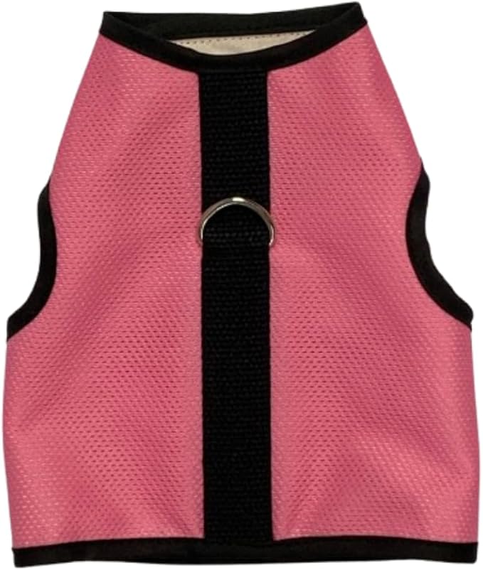 Kitty Holster Cat Harness – Ultra-Breathable Cool Mesh, Cat Accessories - 100% Cotton Lining, Lightweight & Secure with Hook-and-Loop, Vet-Recommended, Made in USA – XS, Pink