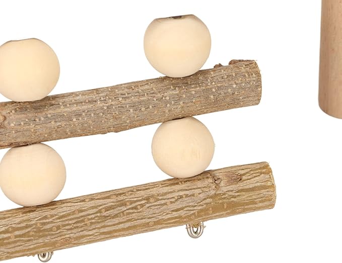 Hamster Cage Platform, Decorative Wooden Small Pet Activity Playground with Ladder, Hamster Wooden Platform for Squirrel Guinea Pig Golden Bear Sugar Glider