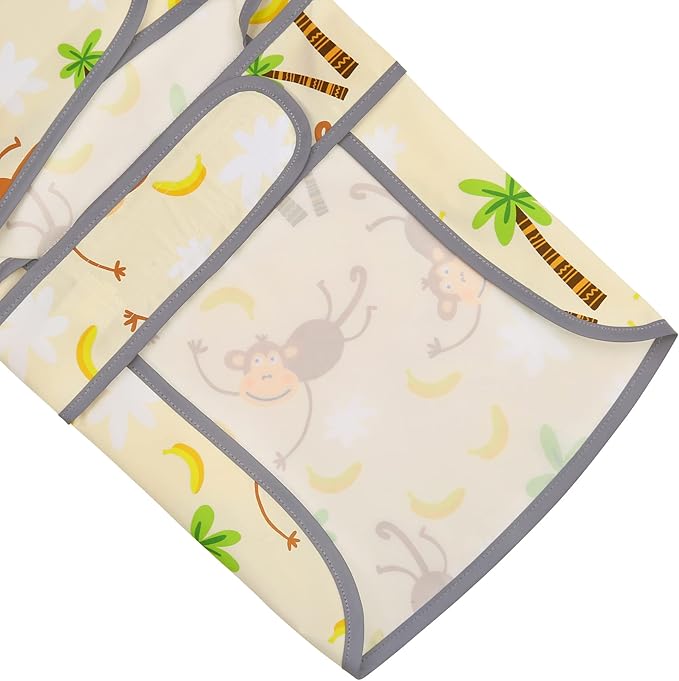 Dog Rain Coat for Large Dogs Waterproof Hooded Rain Jacket with Reflective Strips Leash Hole & Poncho Adjustable Fit (Monkey,XXL)