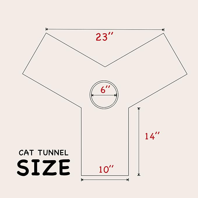 Tempcore Pet Cat Tunnel Tube Cat Toy 3 Way Collapsible, Cat Tunnels for Indoor Cats Self-Luminous Photoluminescence,Kitty Tunnel Bored Cat Pet Toys Peek Hole Toy Ball Cat, Puppy, Kitty, Kitten, Rabbit
