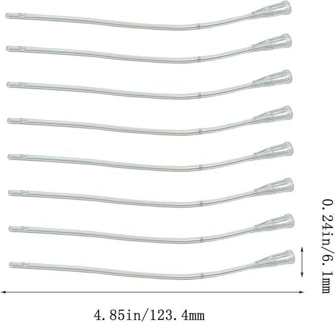 8Pcs Pet Bird Parrot Milk Syringe Set, Hand Feeding Syringe with Soft Tubes (1ml+3ml+5ml+10ml+20ml)