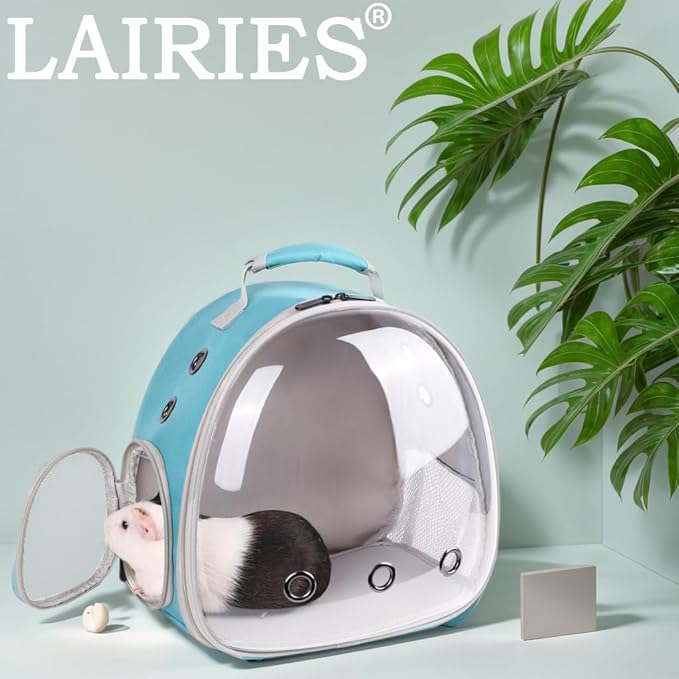 Portable Small Animal Backpack Travel Breathable Pet Carrier Bag Cages for Guinea Pig, Rabbit, Bearded Dragon, Squirrel, Tortoise, Bird, Lizard, Sugar Glider