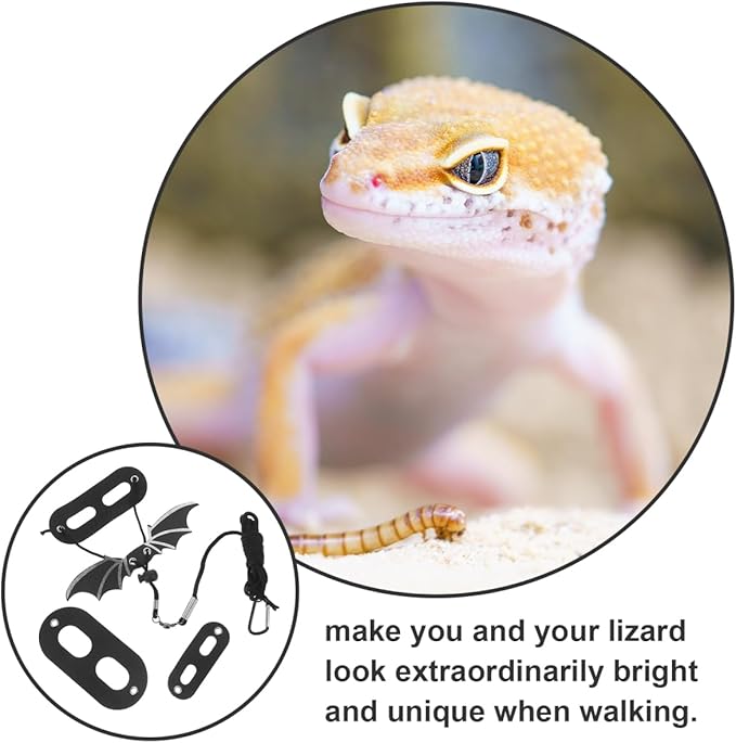 BESPORTBLE Leopard Gecko Accessories Lizard Harness Pet Hauling Cable Reptile Lizard Harness Small Animals Leashes