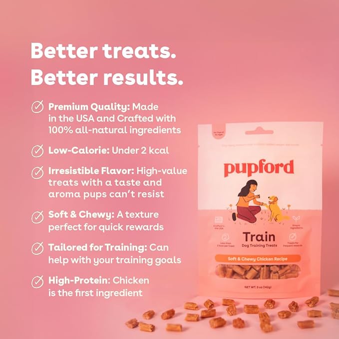 Pupford Soft & Chewy Training Treats for Dogs & Puppies (Chicken, 10 oz)