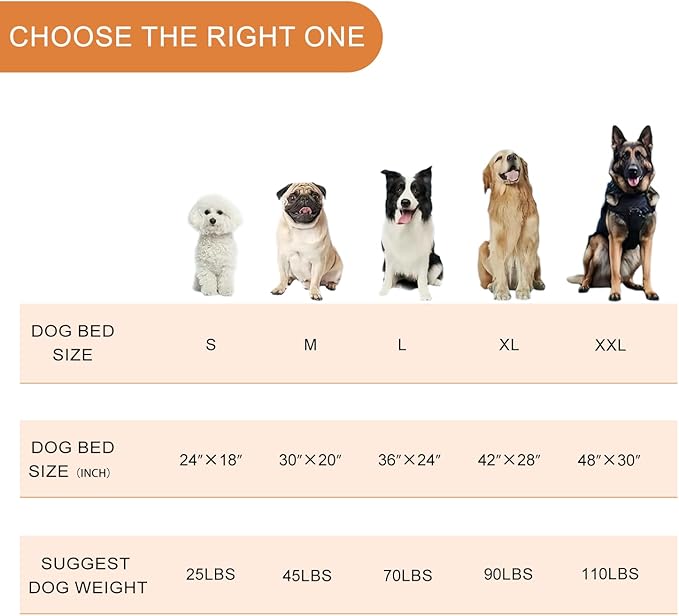 VANKEAN Dog Crate Mat Reversible Cool and Warm, Stylish Dog Bed for Crate with Waterproof Inner Linings and Removable Machine Washable Cover, Firm Support Dog Pad for Small to XX-Large Dogs, Grey