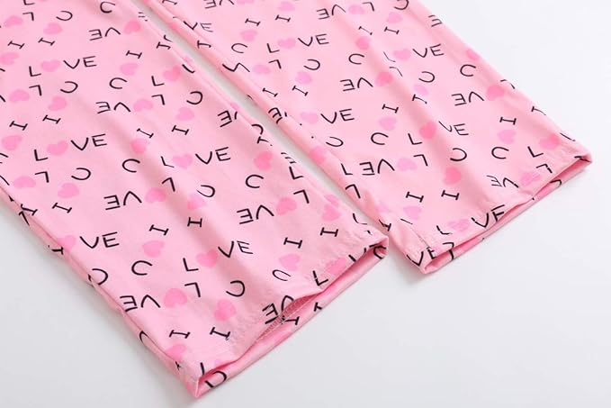 YIJIU Women's Sleepwear Long Sleeve Top and Pants Pajama Set Panda Print Nighty