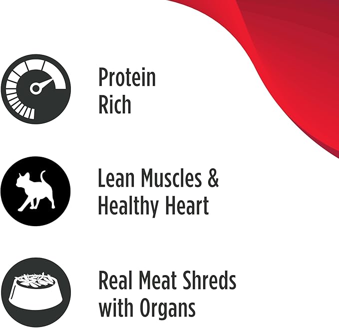Nulo Real Shreds with Organ Meat Wet Canned Cat Food, Chicken & Duck, 2.8 Ounce, 12 Cans