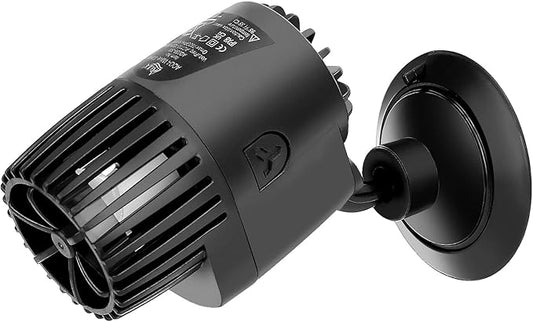 AQQA Aquarium Wave Maker,3W/5W/10W/15W Suction Cup Fish Tank Single Powerhead Pump,110V/60Hz Ultra Quiet Submersible Circulation Pump,360°Adjustable For Freshwater Saltwater Black