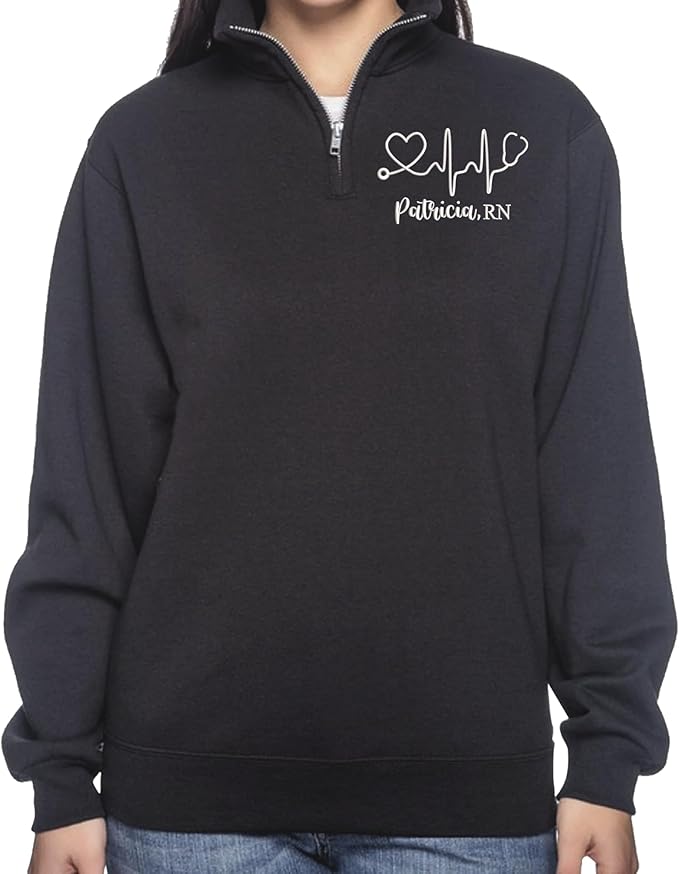 GODMERCH Customized Pet Embroidered Sweatshirt, Custom Dog Face Embroidered Sweatshirt, Dog Mom Sweater