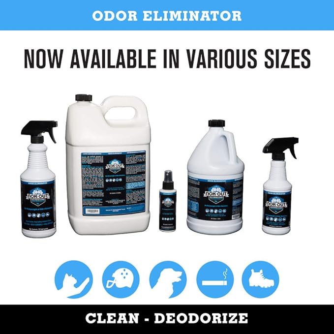 NOK OUT Odor Remover, Pet Deodorizer and Cleaning Spray, Made in the USA, 32 Fluid Ounce Spray