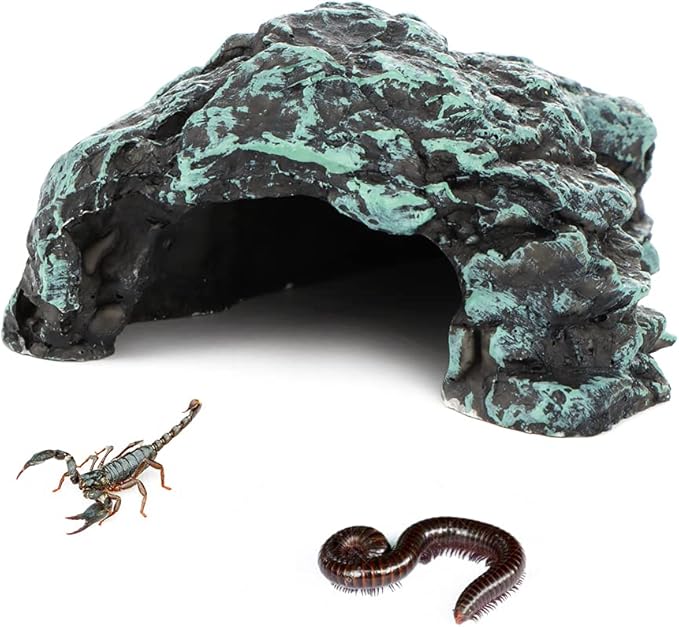 Spider Hide Shelter, Scorpion Terrarium Landscape, Centipedes Rest Hideout Cave, Small Turtle Hole Adornment