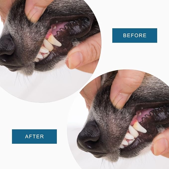 Dog Breath Freshener, 8 oz - Fights Plaque, Tartar & Bad Breath - Gentle Gum Care & pH Balance - Dog Dental Care for Cat and Dog - No-Brush Solution