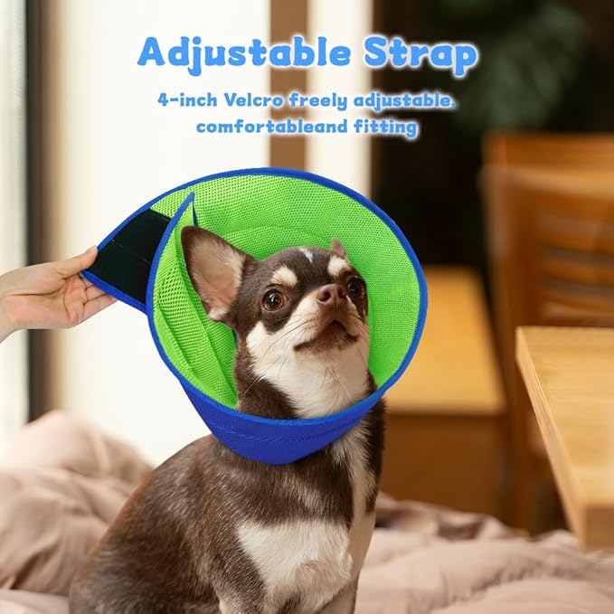 Inspack XS Soft Dog Cone Collar Alternative, E Cones for Small Dogs/Cats to Stop Licking After Surgery, Neuter Recovery Ecollars of Shame Alternatives, Comfortable Paws Comfy Elizabethan Collars
