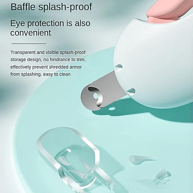 Celery Pets Nail Clippers, Adjustable Claw Clippers for Cats, Round-Hole Trimmer with Dust Storage, Safe Pet Claw Clipper Grooming Tool, Adjustable Nail Cutter for Small Large Cat/Dog (Pink+Blue)