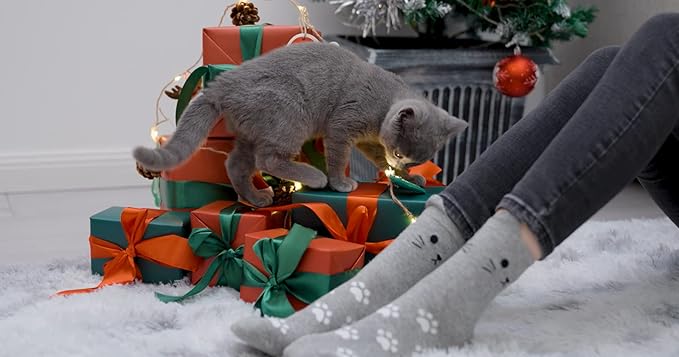 Jeasona Women's Cat Socks Cat Gifts Cute Animal Socks Dog Owl Gifts for Women