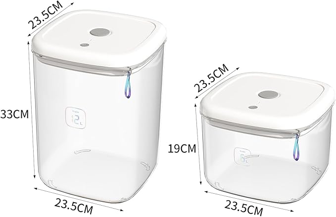 Vacuum Sealed Pet Food Storage Container - 6L/12L Airtight Bucket for Cat & Dog Food, Also for Rice & Grains, Pest-Proof (12L)