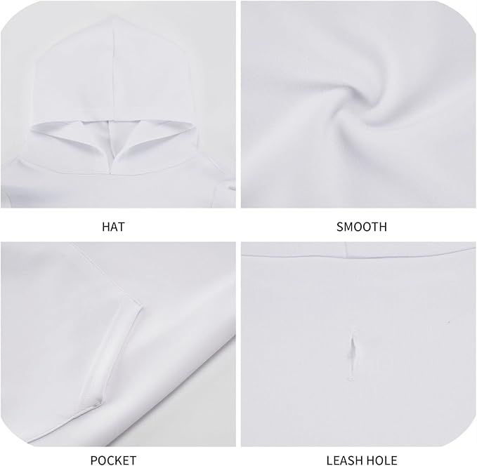 Christmas Tree Print Hoodie,Christmas Cosplay Dog Clothes with Pocket and Hat Winter Clothes Sweaters X-Small