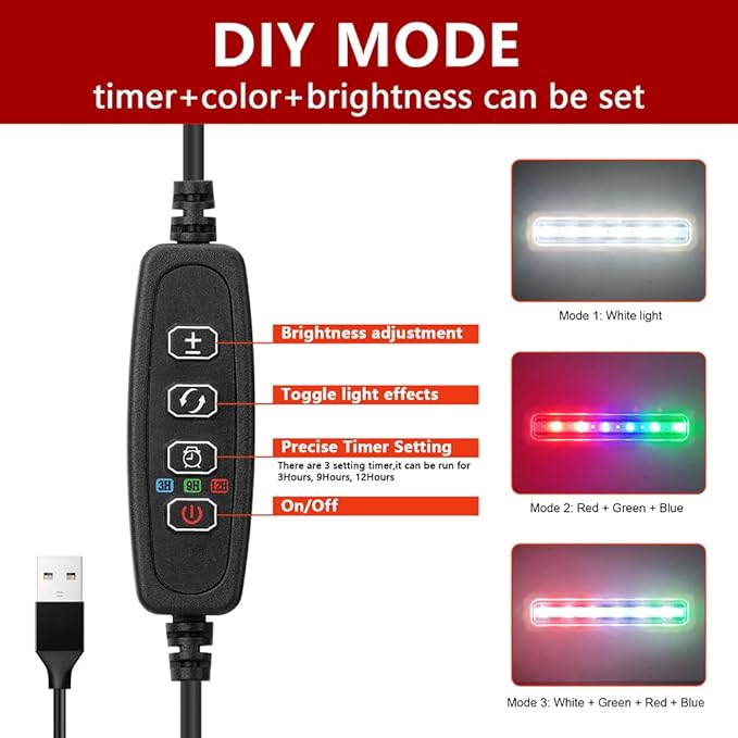 2 Gallon Glass Betta Fish Tank with Heater Filter and Light, Self-Cleaning Small Fish Tank Starter Kits.