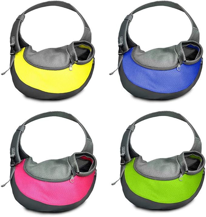 Pet Dog Sling Carrier Breathable Mesh Travel Safe Sling Bag Carrier for Dogs Cats