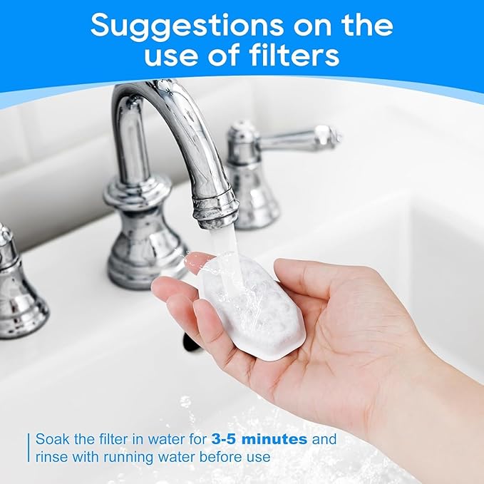 Pet Water Fountain Filters Compatible with Rellaty & Fit for Neareal 108oz/3.2L Automatic Dog Water Dispenser, Cat Filters for Bowl, 8+8 Pack