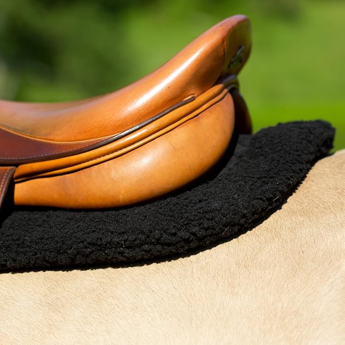 HORZE Fur Half Pad | Durable, Breathable, Non-Slip Correction Saddle Pad
